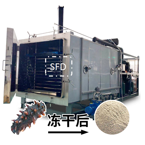 海參肽凍干粉凍干機(jī)加工工藝流程