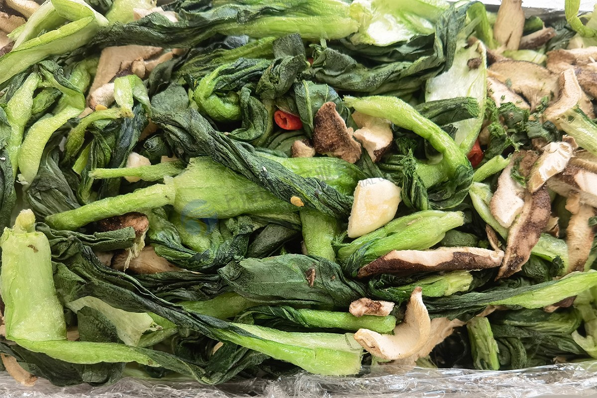 青菜凍干:預(yù)制菜冷凍干燥機(jī)應(yīng)用介紹
